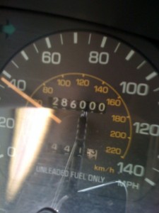'92 Camry Passes the 286,000 mile mark. 15,888 miles per year