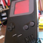 Black GameBoy, Pink Backlight Black GameBoy, Pink Backlight